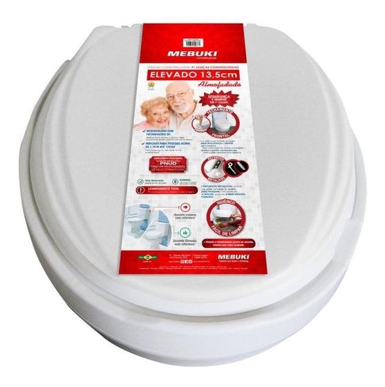 Assento Almofadado Vaso Elevado