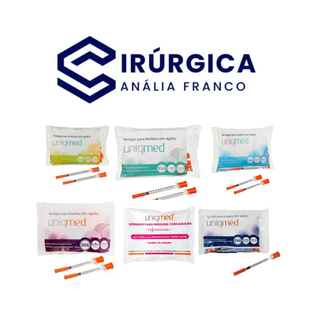 Seringa para Insulina com 10un. Uniqmed
