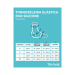 Tornozeleira Elástica com Pad de Silicone – Tovcare