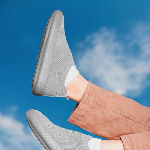 Tênis Ortopédico Flyfeet Nuvem Knit Cinza