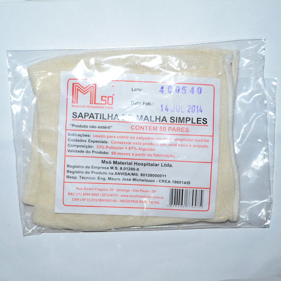 Sapatilha Propé de Malha Simples - MSO
