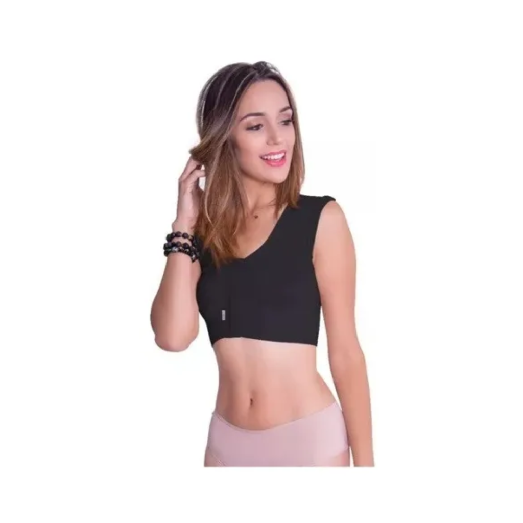 Sutiã Bioemana Regata com Fecho Frontal (Preto) – Biobela