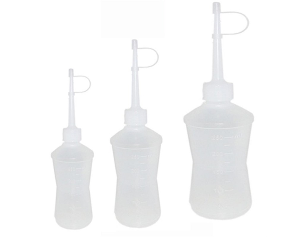 Almotolia Plástica Transparente Bico Reto – J. Prolab