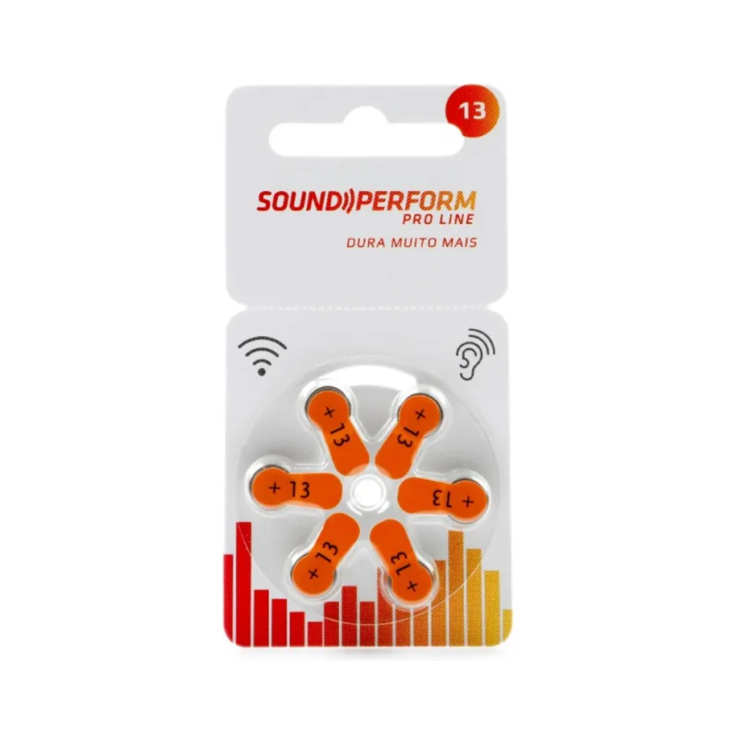 Baterias Para Aparelho Auditivo Tamanho P13 - Sound Perform