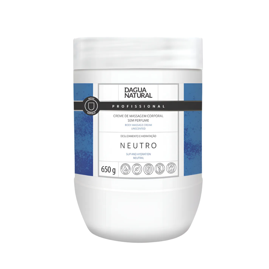 Creme de Massagem Corporal Neutro 650g D’água Natural