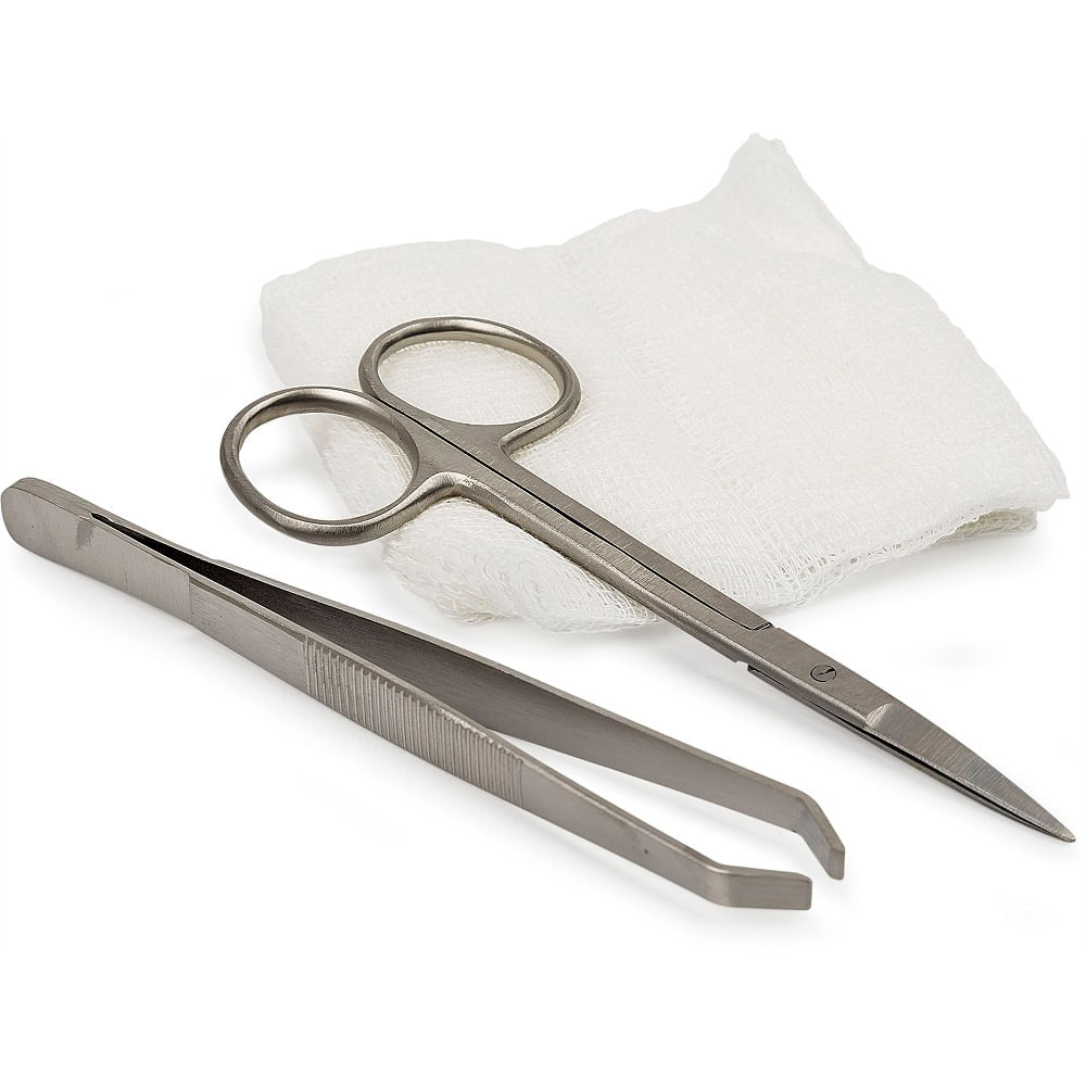 Kit Retirada de Pontos com Tesoura Estéril