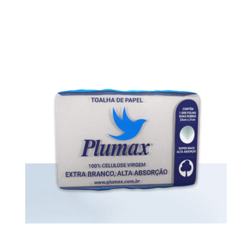 Toalha de Papel Interfolha 1000 Folhas – Plumax