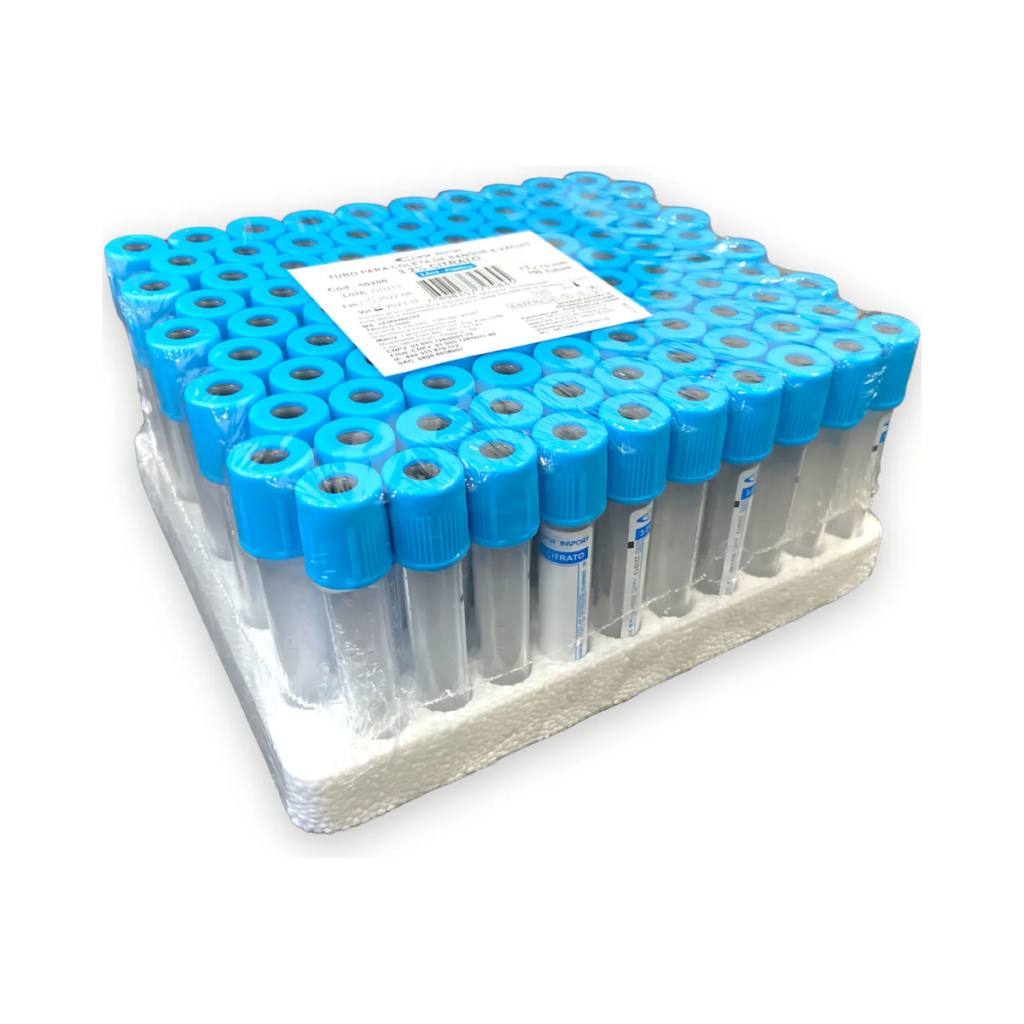 Tubo de Coleta a Vácuo com Citrato de Sódio 3,2% (3,6ml)