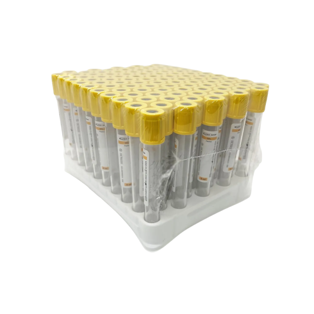 Tubo de Coleta a Vácuo com Gel Separador e Ativador de Coágulo (5ml)