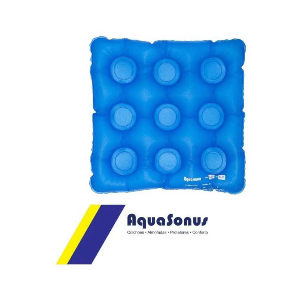 Almofada Gel Quadrada Sem Orifício Caixa de Ovo Aquasonus
