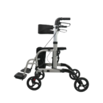 Andador 2 em 1 com Cadeira e Apoio para Pés Dobrável até 130kg Mobil