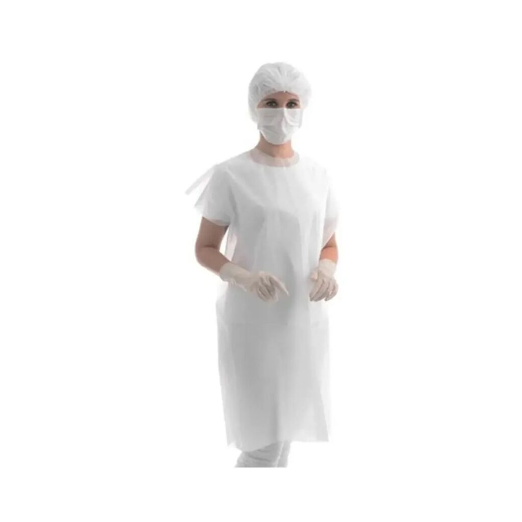 Avental Descartável Sem Manga c/ 10 Unidades – Gramatura 20 Branco – Protclear