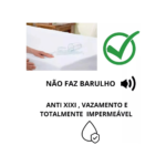Capa Protetora de Colchão Solteiro Impermeável PVC com Elástico
