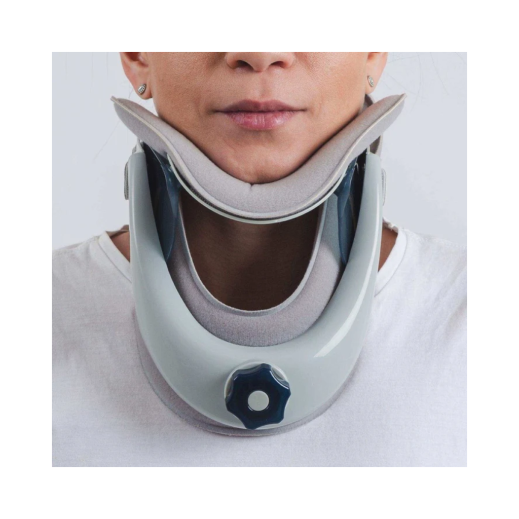 Colar Cervical Ajustável Cinza Tovcare