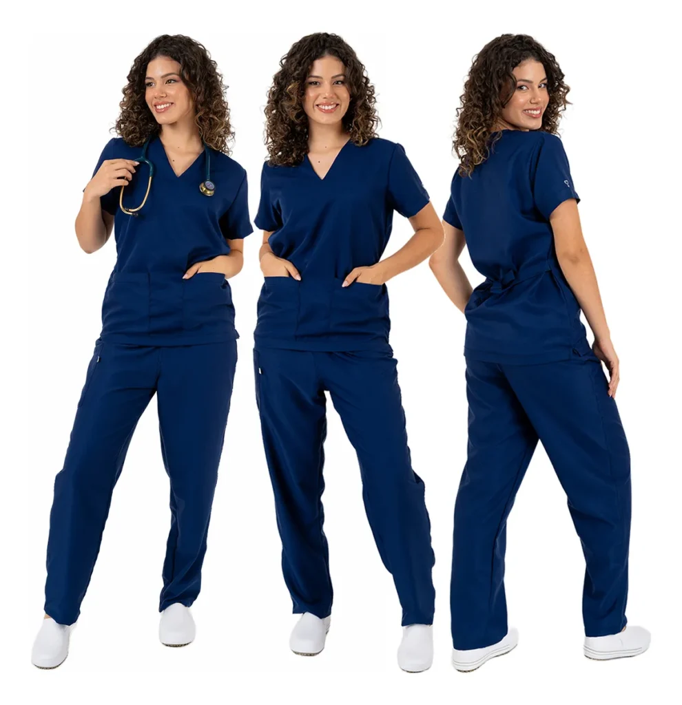 Pijama Cirúrgico Conjunto Scrub Unissex - Azul