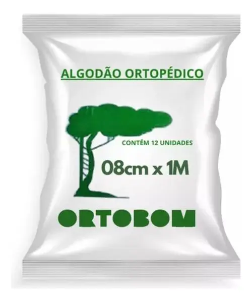 Algodão Ortopédico 8cm x 1,0m c/12 – Ortobom