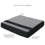 Almofada Ergonômica Auto Inflável Freedom 45x45 – Conforto Portátil e Alívio de Pressão