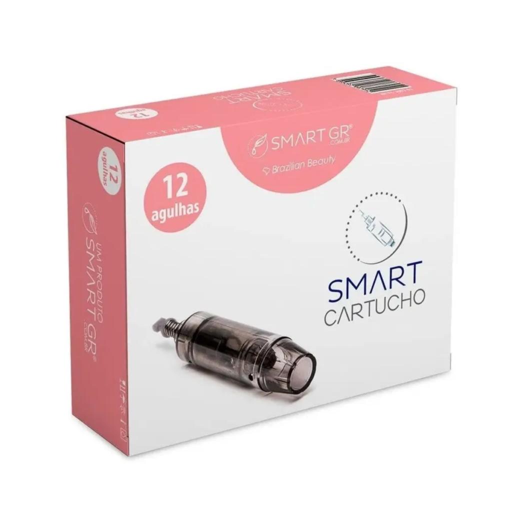 Cartucho Smart GR Derma Pen Preto 12 Agulhas – Caixa com 10 Unidades
