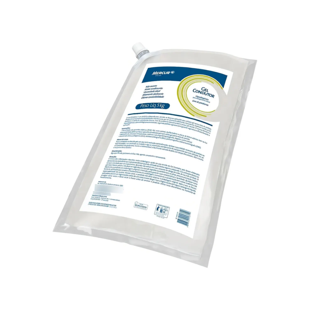 Gel Clínico Condutor Incolor 5Kg - Mercur