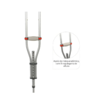 Muleta Axilar D7 Universal em Alumínio até 65 Kg (Par) – Dellamed