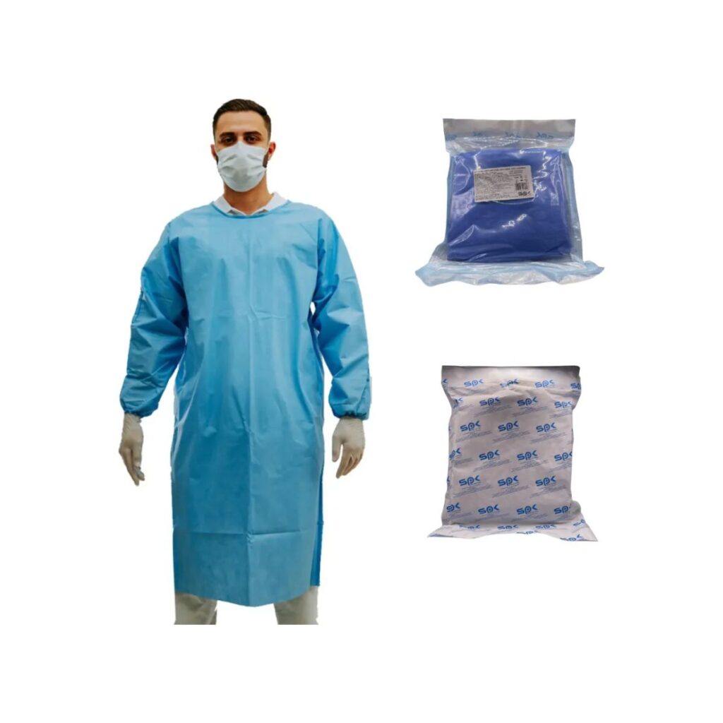 Avental Estéril Manga Longa 40g Azul – Proteção, Segurança e Conforto para Procedimentos