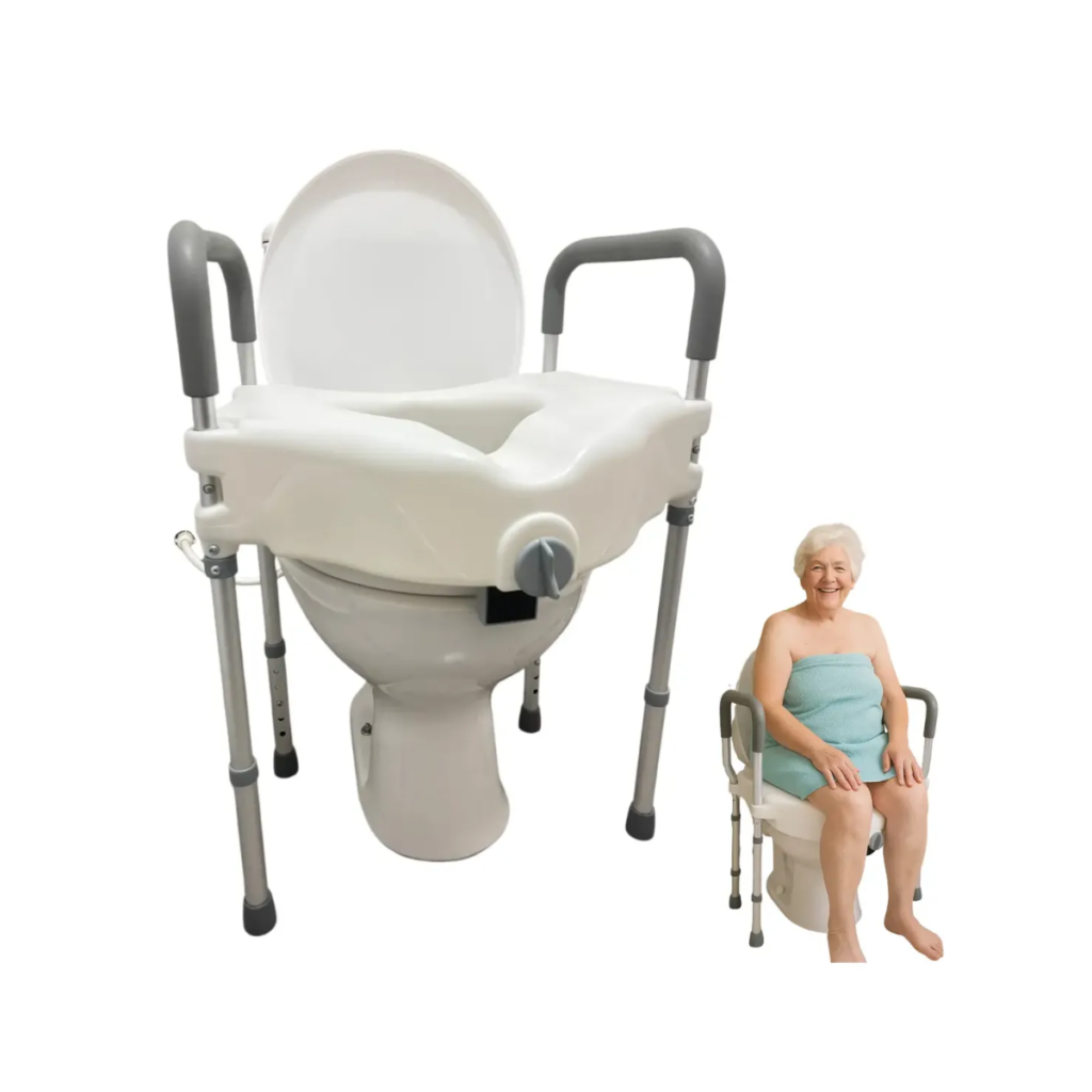 Assento Elevado para Vaso Sanitário com Alças Reguláveis Supermedy