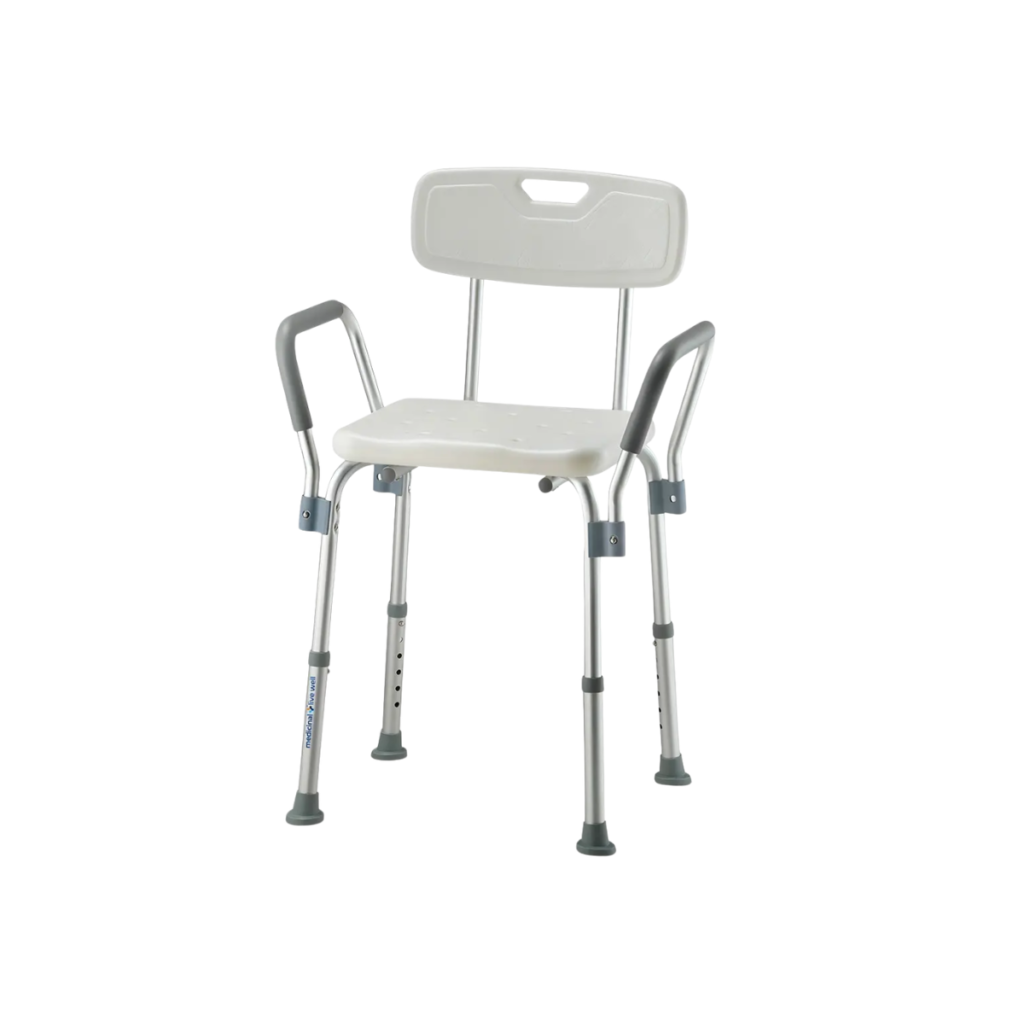 Banqueta De Banho Medicinal Live Well Com Braços E Encosto 135Kg