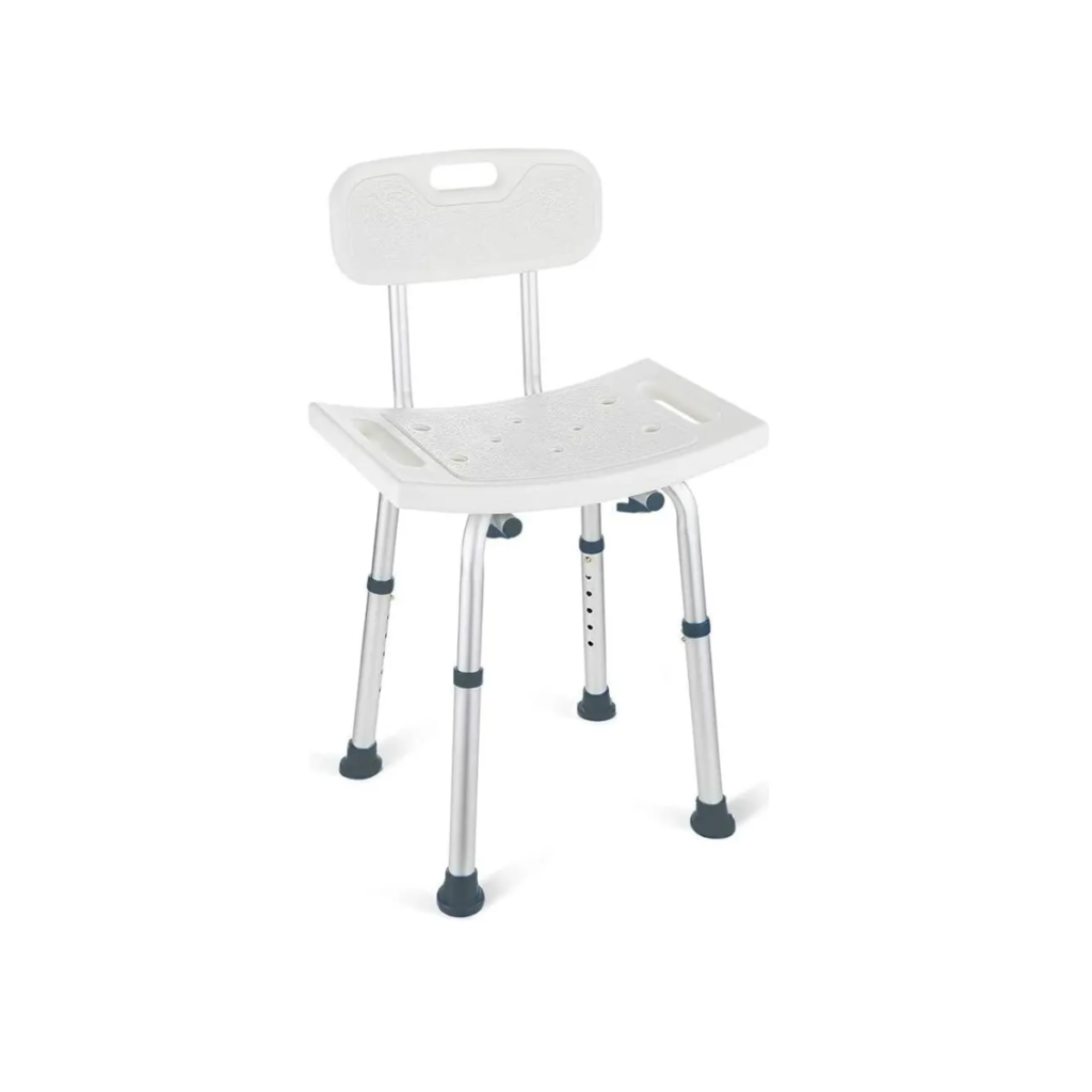 Banqueta de Banho Medicinal Live Well com Encosto 135kg