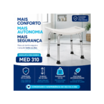 Banqueta para Banho sem Encosto Medicinal Live Well