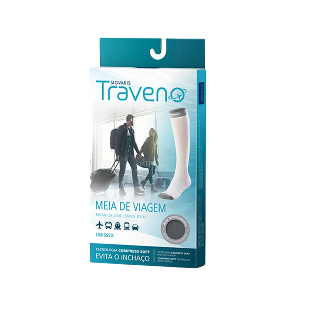 Meia de Compressão para Viagem Sigvaris Traveno