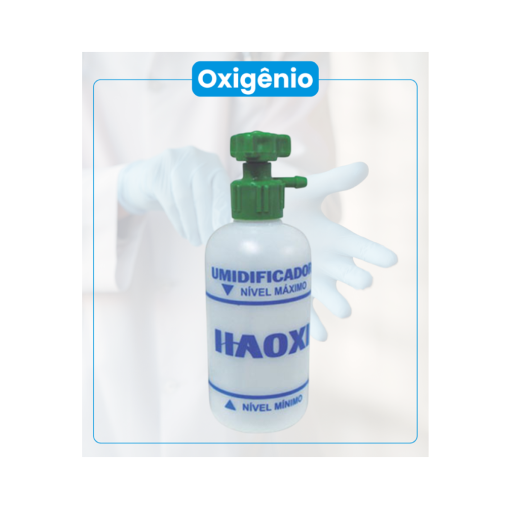 Umidificador Haoxi para Oxigênio 250 ml