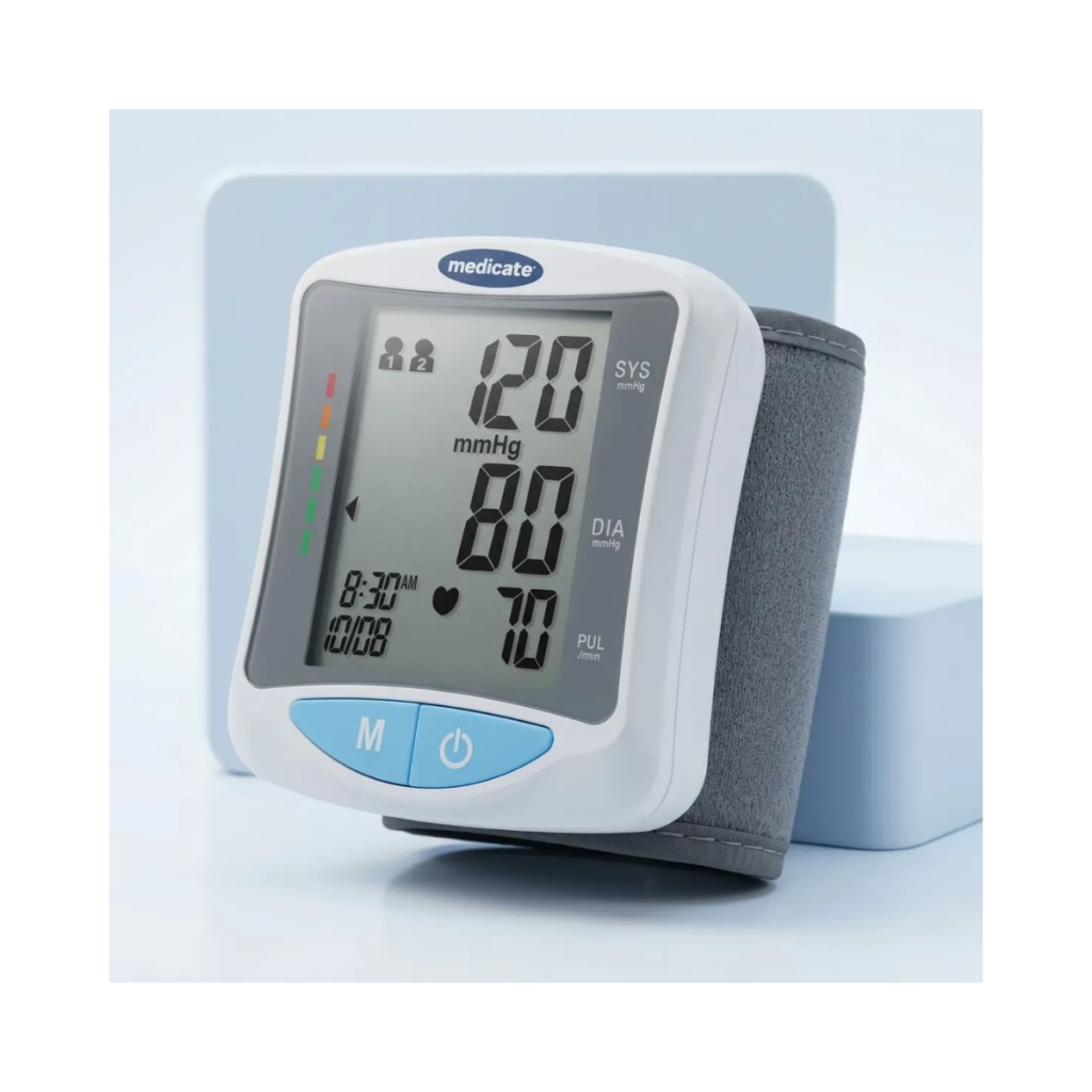 Aparelho de Pressão Arterial Digital Automático de Pulso Medicate DBP-2220