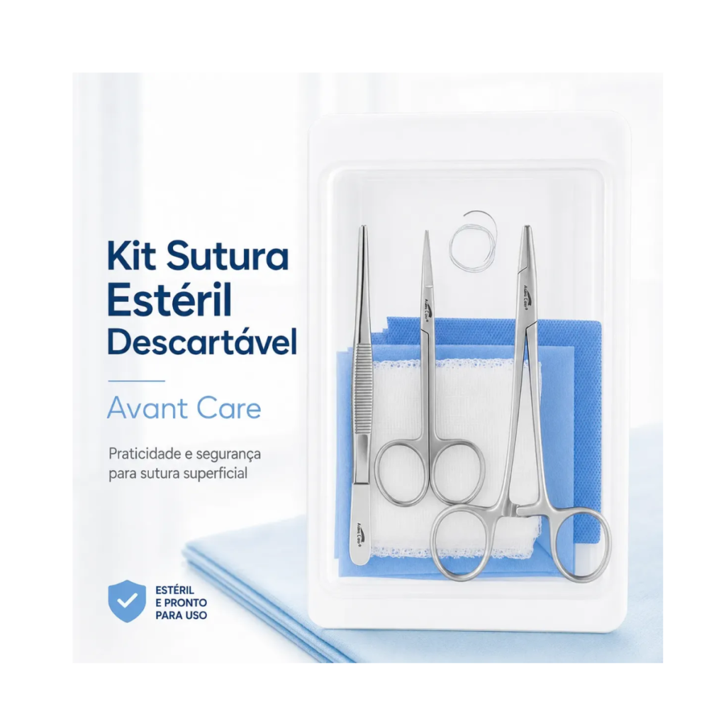 Kit Sutura Estéril Descartável Avant Care
